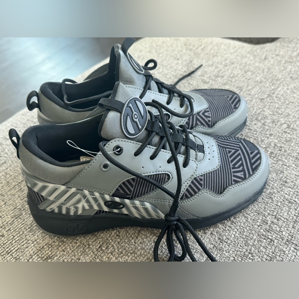 Grey and black HEELYS
